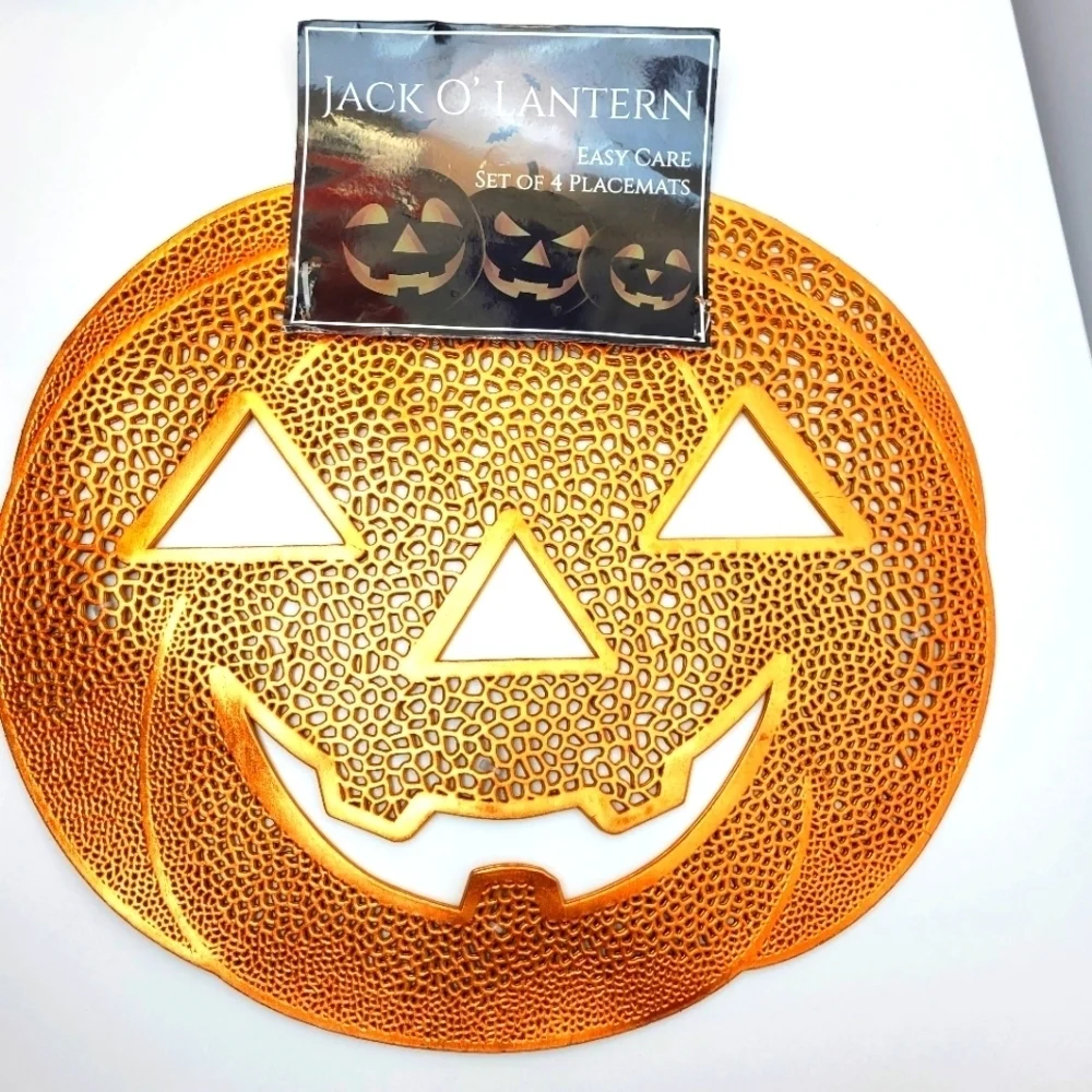 Jack o lantern placemats pumpkin placemats